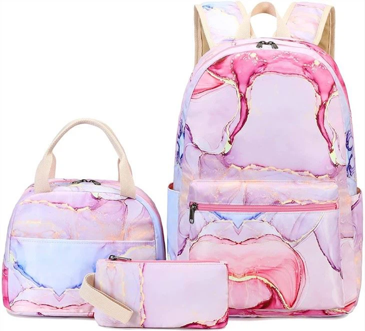 School Bag With Lunch Box And Pencil Box