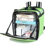 Bossa de motxilla de pizza aïllada de doble coberta 76L